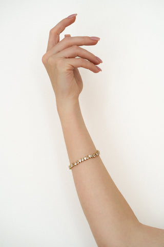 NAiiA tennis bracelet 14k gold vermeil