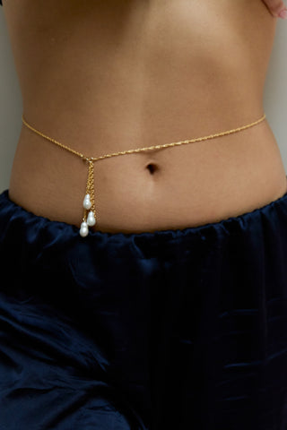 NAiiA x Revolve Baroque Pearl Belly Chain