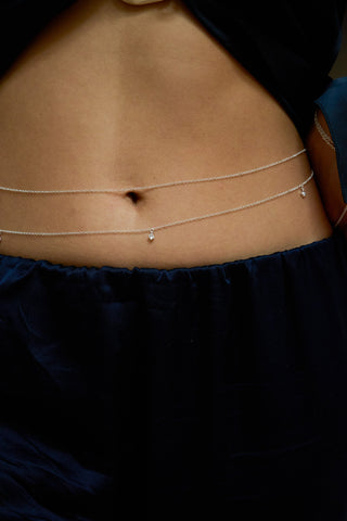 NAiiA x Revolve Double CZ Belly Chain