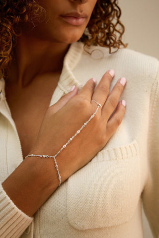 Gemma CZ Adjustable Hand Chain