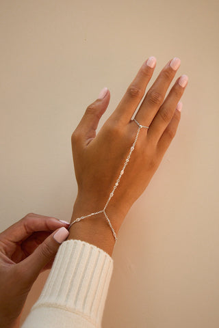 Gemma CZ Adjustable Hand Chain