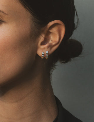 Lab Grown Sapphire Rattle Huggies