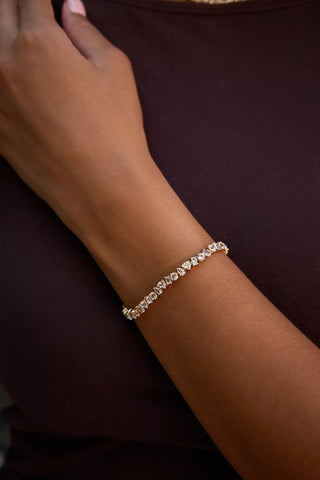 Lab Grown Sapphire Tennis Bracelet