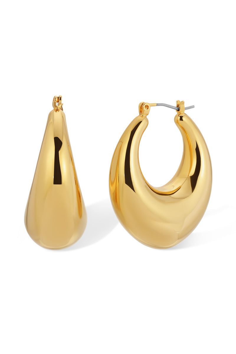 NAiiA Adelaide Hoops _  14K Gold Filled Teardrop Hoop Earrings product photo