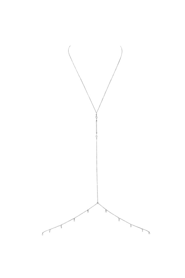 NAiiA Alexa Shaker Body Chain in silver product image