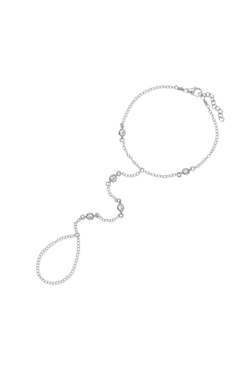 NAiiA Ariella Hand Chain Silver - Product Photo