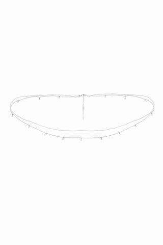 NAiiA Brigitte Shaker Belly Chain in silver product image