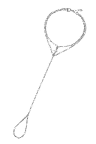 Double CZ Hand Chain