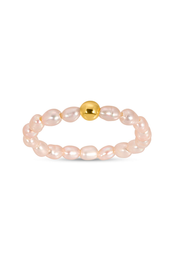 Evelyn Pink Pearl Ring