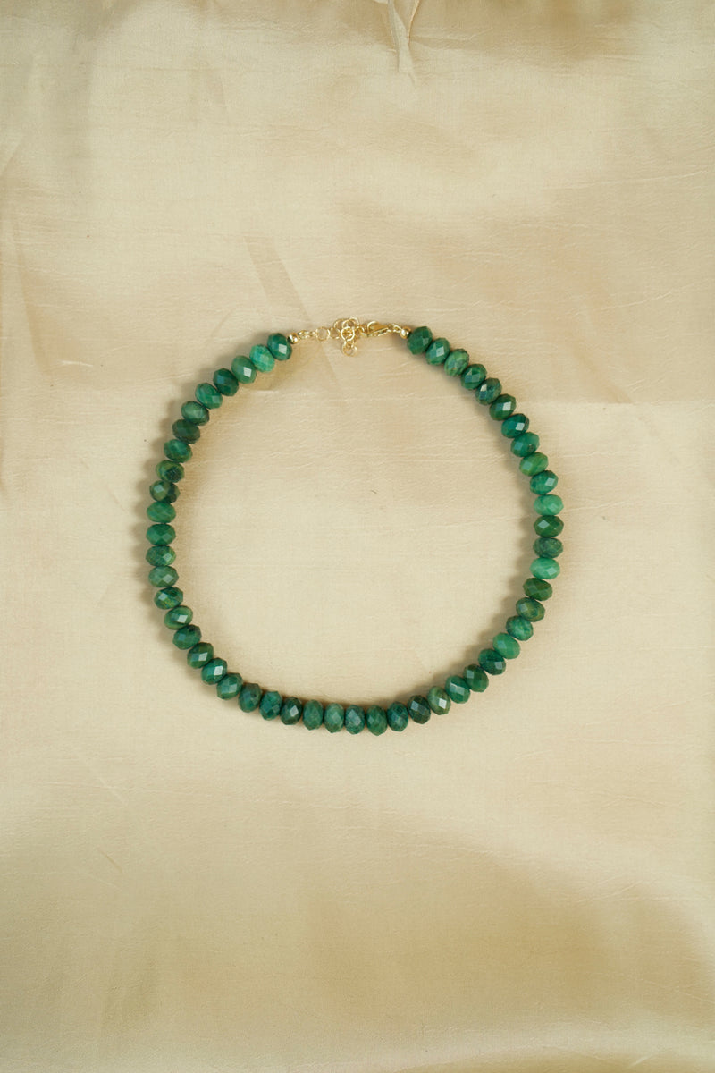 jade necklace still life