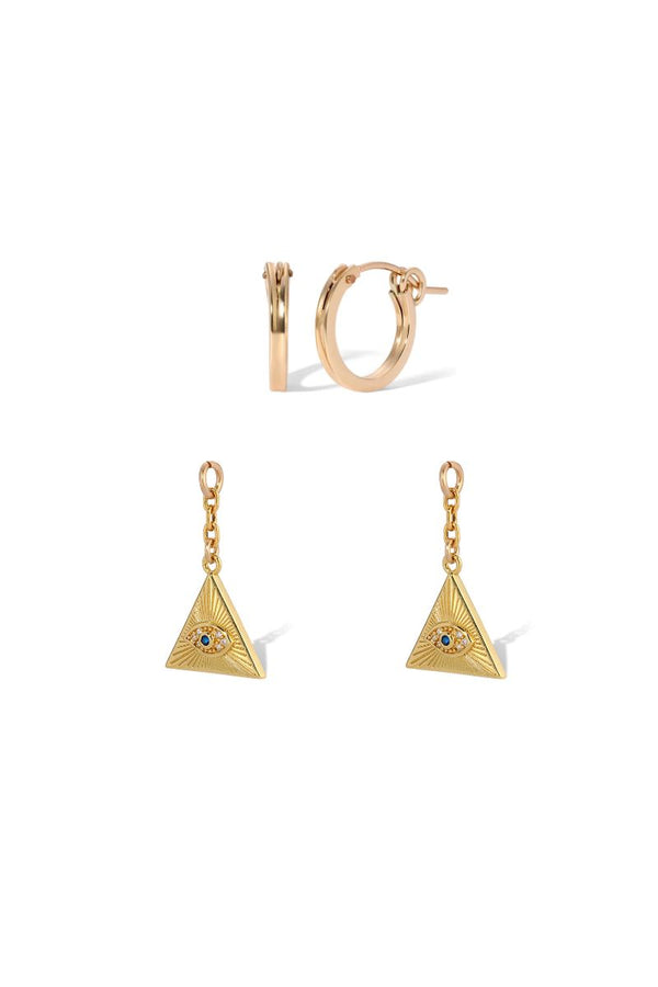 NAiiA Jewelry_Pyramid Eye Earring Charm Product Photo