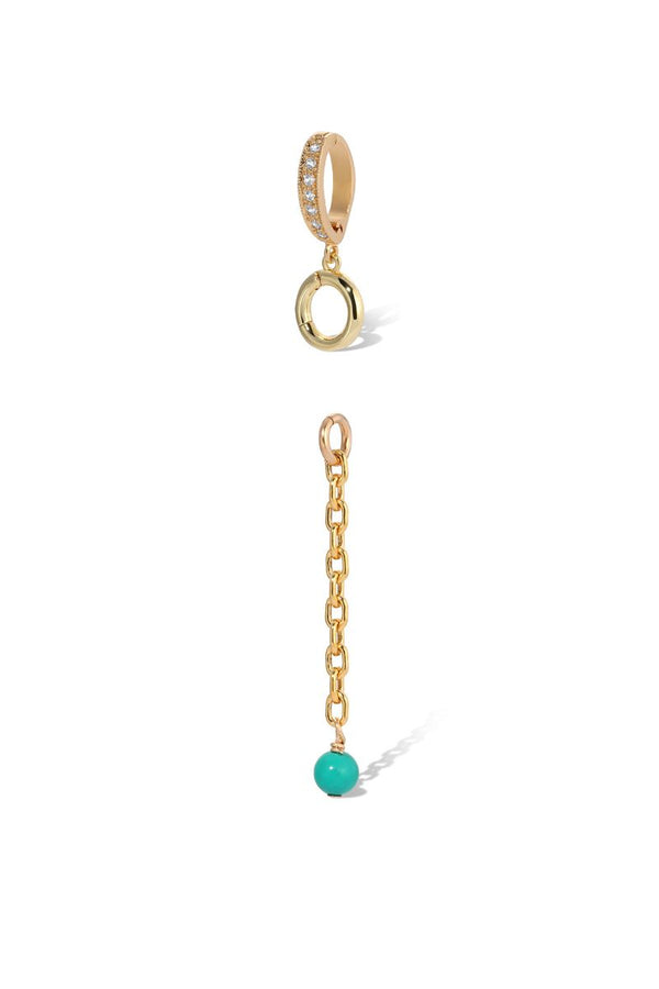 NAiiA Jewelry_Turquoise Gem Charm Product Photo