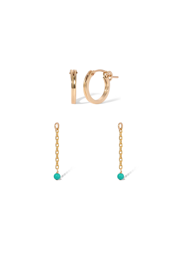 NAiiA Jewelry_ Turquoise Gem Earring Charm