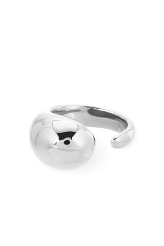 NAiiA Lena Ring _Rhodium Dome Ring product photo