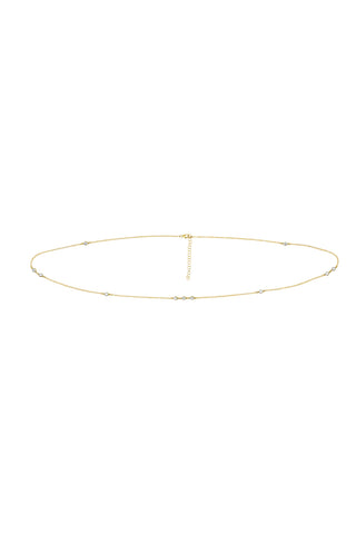 NAiiA Sabrina Belly Chain | 14K Yellow Gold CZ Belly Chain