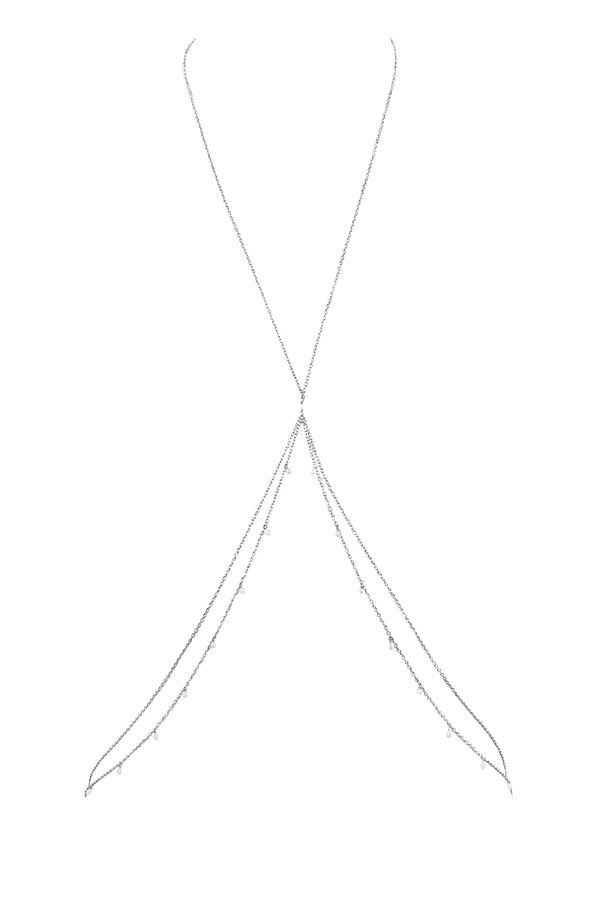 NAiiA silver body chain in silver product image