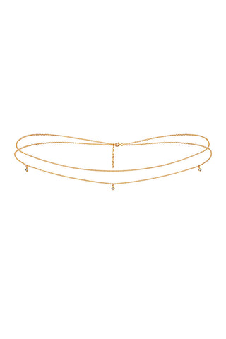 Double CZ Belly Chain