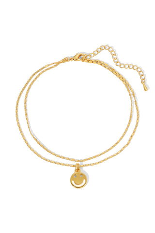 NAiiA Sol Smiley Double Anklet Product Image
