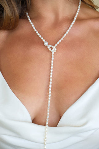 Scarlett Pearl Front and Back Necklace
