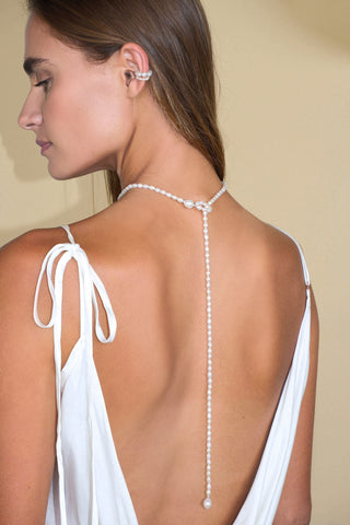 Scarlett Pearl Front and Back Necklace