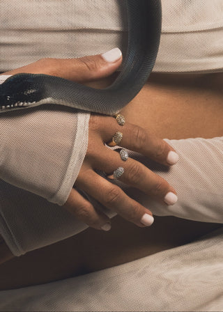 Lab Grown Sapphire Selene Dome Ring
