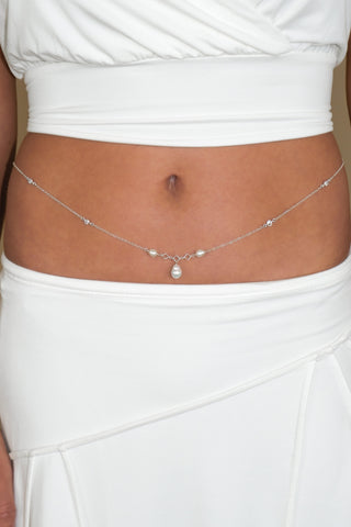 Tamara Pearl and CZ Belly Chain