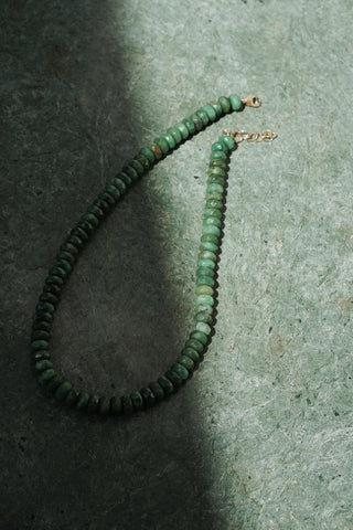 14k gold filled jade necklace