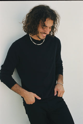 Brooklyn Naiia men's necklace on model