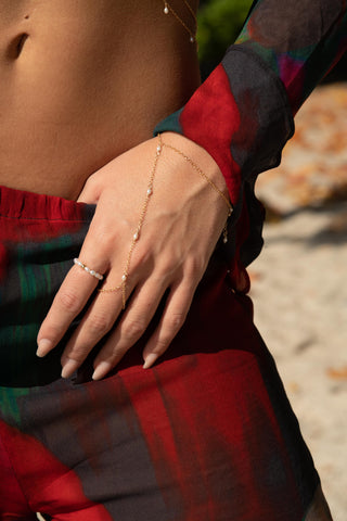 NAiiA  Nika Pearl Ring on model