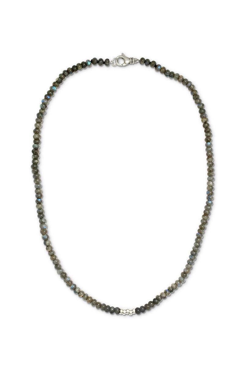 naiia men's jewelry - harley necklace - Labradorite gemstone necklace