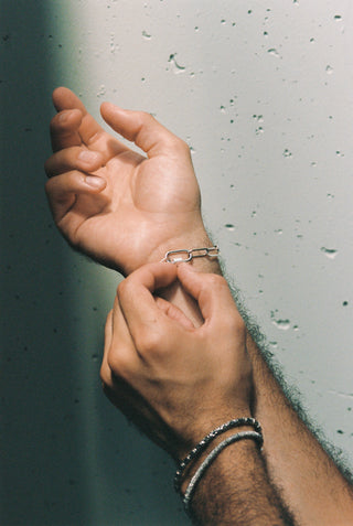 NAiiA Amalfi Double Bracelet Sterling Silver on model