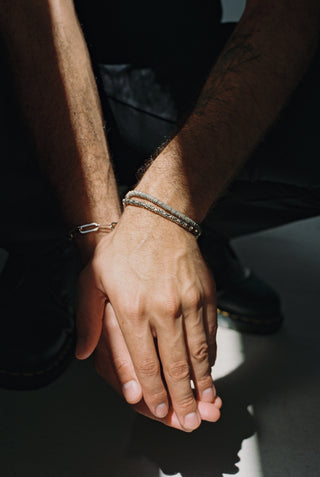 NAiiA Amalfi Double Bracelet Sterling Silver on model