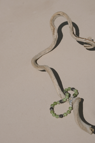 NAiiA Ari Men's Gemstone and Sterling Silver Bracelet Still Life