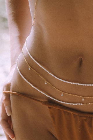 Brigitte Double Shaker Belly Chain