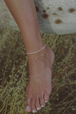 NAiiARosePearlGoldCZAnkletonmodel